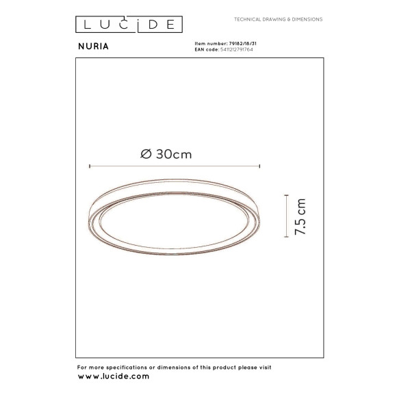 lampa sufitowa NURIA 79182/18/31 Lucide | Sklep z lampami lampa sufitowa NURIA 79182/18/31 Lucide | Sklep z lampami