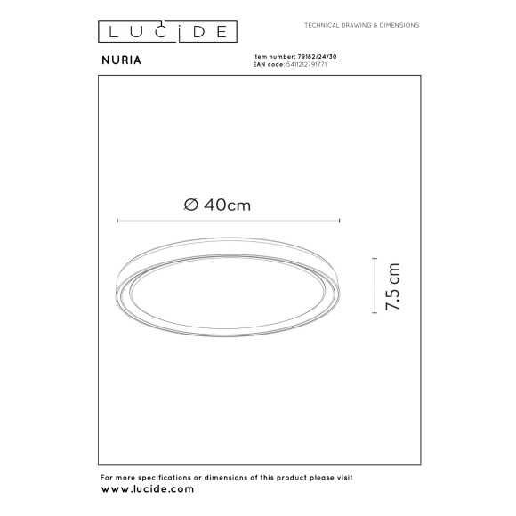 lampa sufitowa NURIA 79182/24/30 Lucide | Sklep z lampami lampa sufitowa NURIA 79182/24/30 Lucide | Sklep z lampami