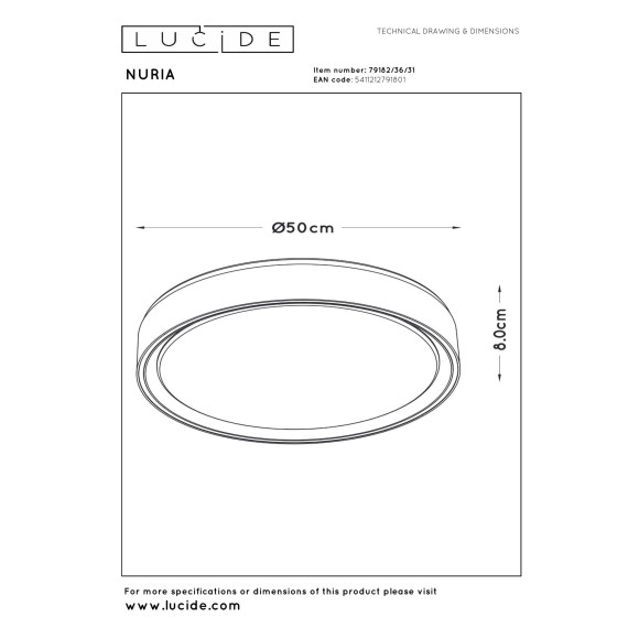 lampa sufitowa NURIA 79182/36/31 Lucide | Sklep z lampami lampa sufitowa NURIA 79182/36/31 Lucide | Sklep z lampami
