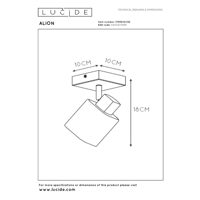 lampa sufitowa ALION 17999/01/30 Lucide | Sklep z lampami lampa sufitowa ALION 17999/01/30 Lucide | Sklep z lampami