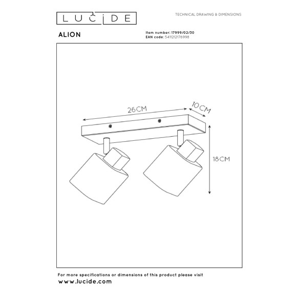 lampa sufitowa ALION 17999/02/30 Lucide | Sklep z lampami lampa sufitowa ALION 17999/02/30 Lucide | Sklep z lampami
