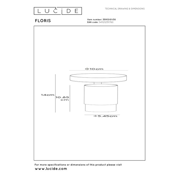 lampa sufitowa FLORIS 35913/01/30 Lucide | Sklep z lampami lampa sufitowa FLORIS 35913/01/30 Lucide | Sklep z lampami