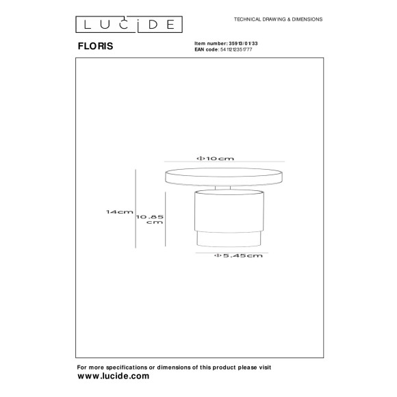 lampa sufitowa FLORIS 35913/01/33 Lucide | Sklep z lampami lampa sufitowa FLORIS 35913/01/33 Lucide | Sklep z lampami