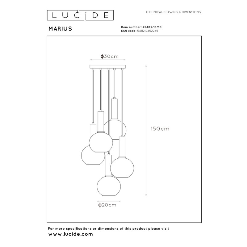 lampa wisząca nan Lucide | Sklep z lampami