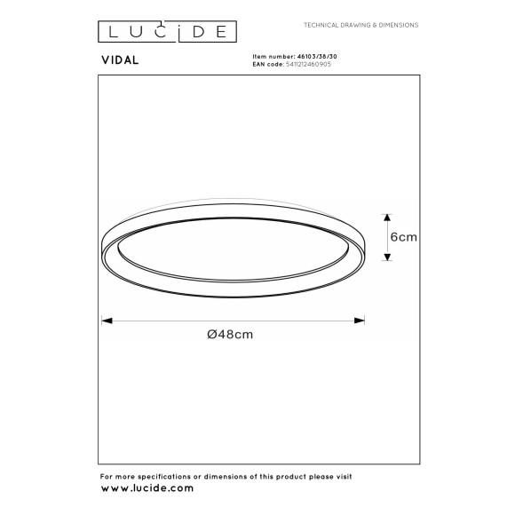 lampa VIDAL 46103/38/30 Lucide | Sklep z lampami lampa VIDAL 46103/38/30 Lucide | Sklep z lampami