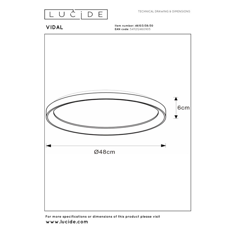 lampa VIDAL 46103/38/30 Lucide | Sklep z lampami lampa VIDAL 46103/38/30 Lucide | Sklep z lampami