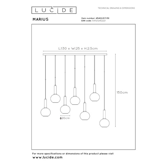 lampa wisząca nan Lucide | Sklep z lampami