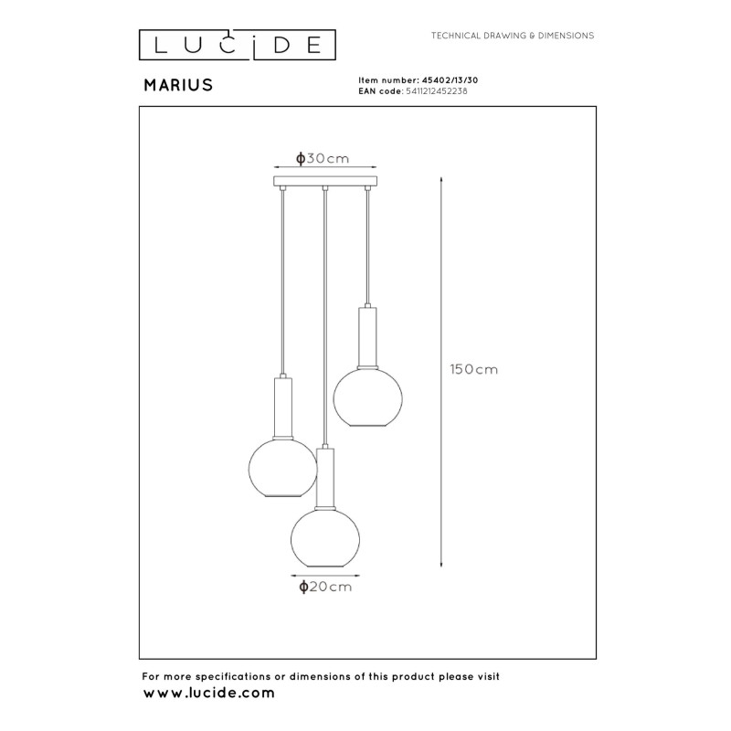 lampa wisząca nan Lucide | Sklep z lampami lampa wisząca nan Lucide | Sklep z lampami