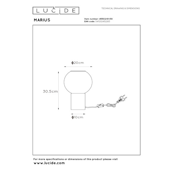 lampa stołowa nan Lucide | Sklep z lampami lampa stołowa nan Lucide | Sklep z lampami