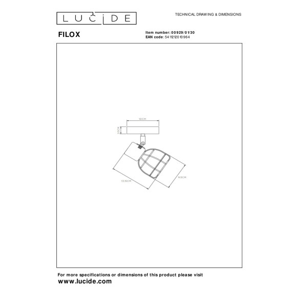 spot FILOX 00929/01/30 Lucide | Sklep z lampami spot FILOX 00929/01/30 Lucide | Sklep z lampami