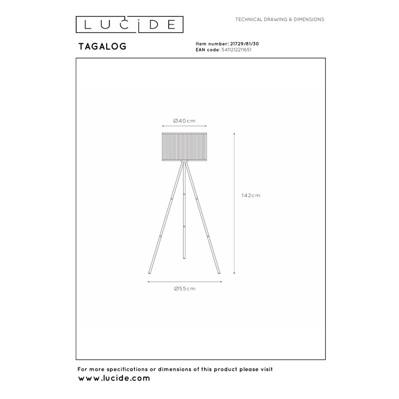 lampa stołowa TAGALOG 21729/81/30 Lucide | Sklep z lampami