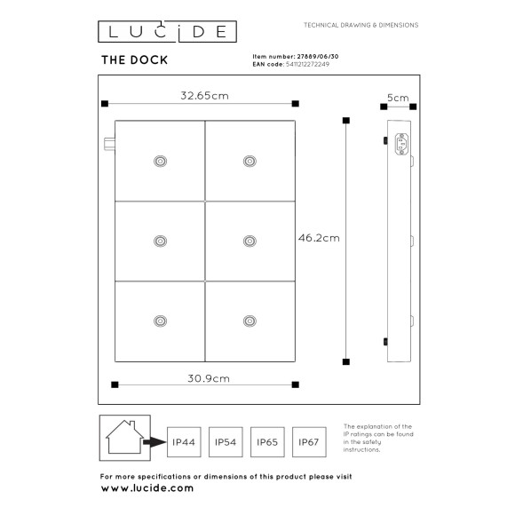 lampa JUSTINE 27889/06/30 Lucide | Sklep z lampami