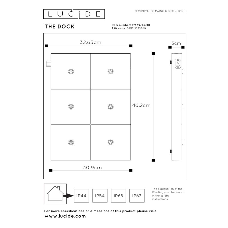 lampa JUSTINE 27889/06/30 Lucide | Sklep z lampami