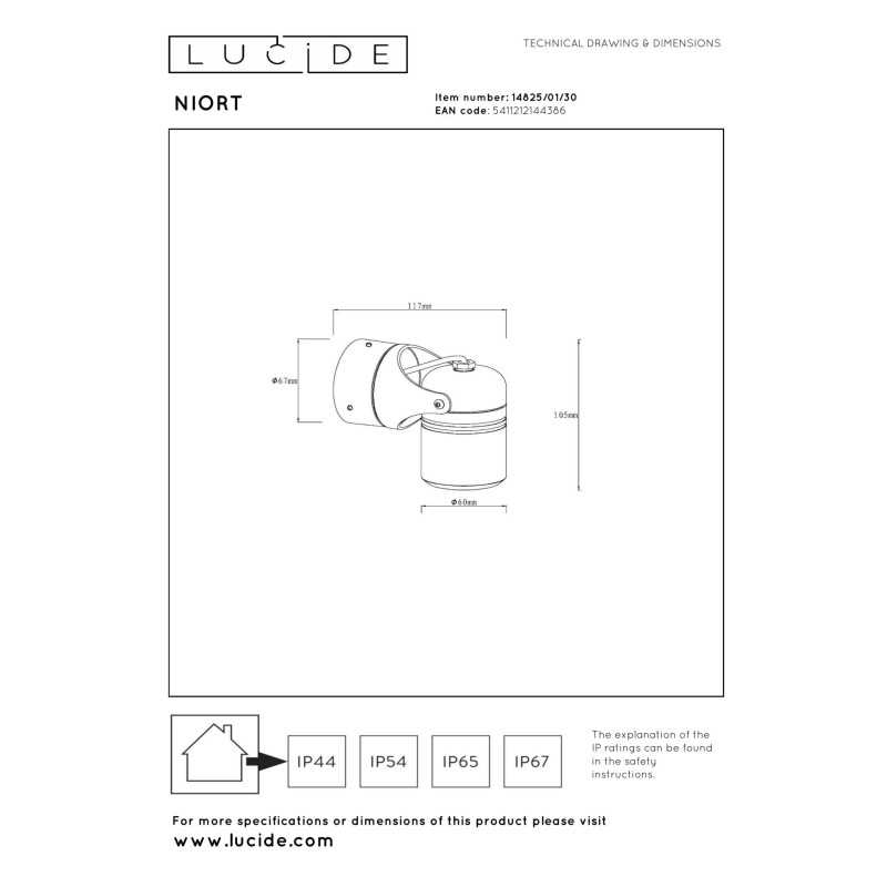 lampa NIORT 14825/01/30 Lucide | Sklep z lampami lampa NIORT 14825/01/30 Lucide | Sklep z lampami