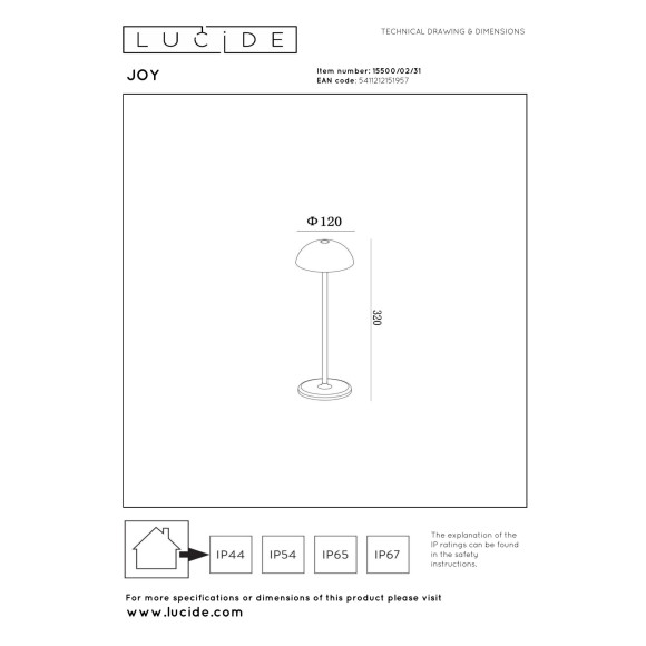 lampa stołowa JOY 15500/02/31 Lucide | Sklep z lampami lampa stołowa JOY 15500/02/31 Lucide | Sklep z lampami