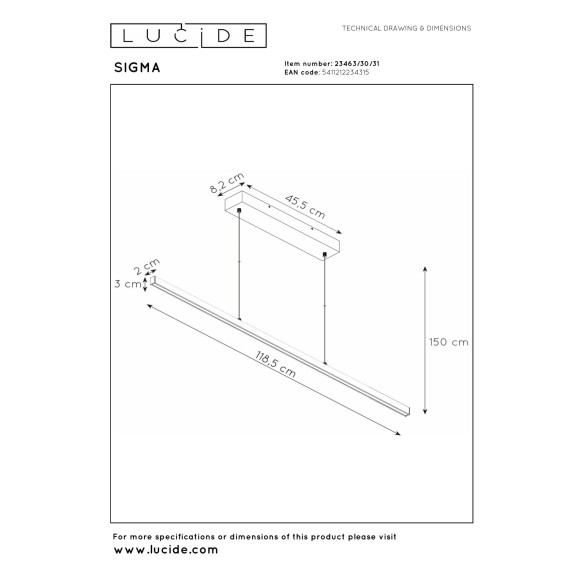 lampa wisząca SIGMA 23463/30/31 Lucide | Sklep z lampami lampa wisząca SIGMA 23463/30/31 Lucide | Sklep z lampami