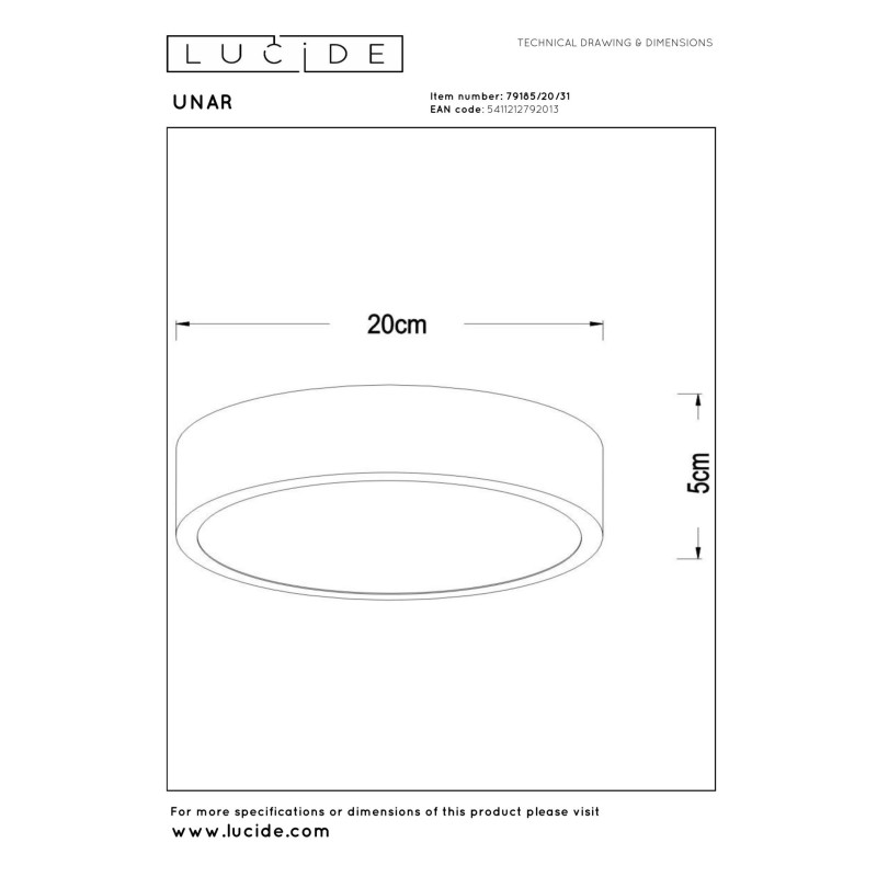lampa sufitowa UNAR 79185/20/31 Lucide | Sklep z lampami