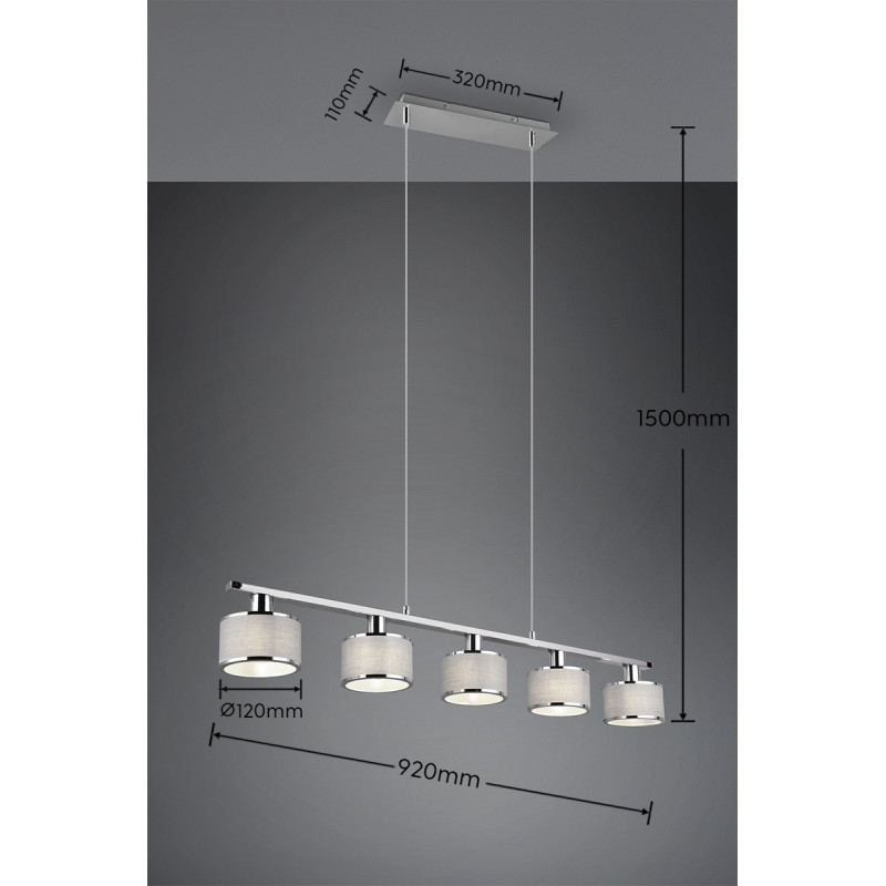 lampa wisząca KAPRUN 311600506 Trio | Sklep z lampami