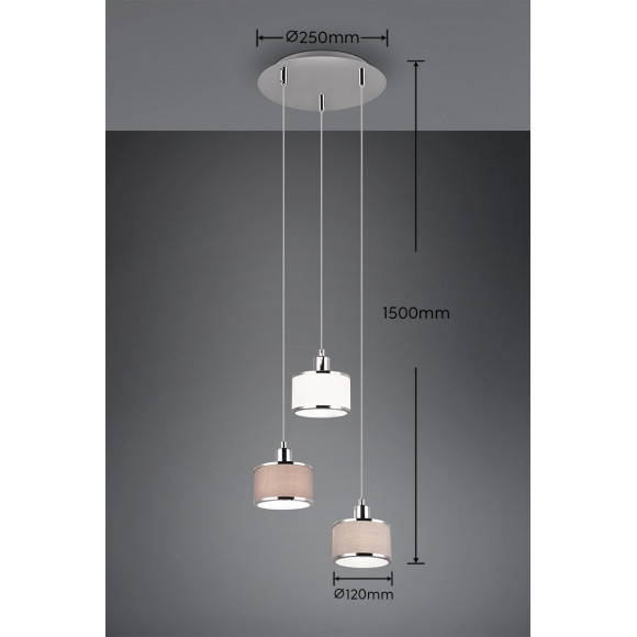 lampa wisząca KAPRUN 311630306 Trio | Sklep z lampami