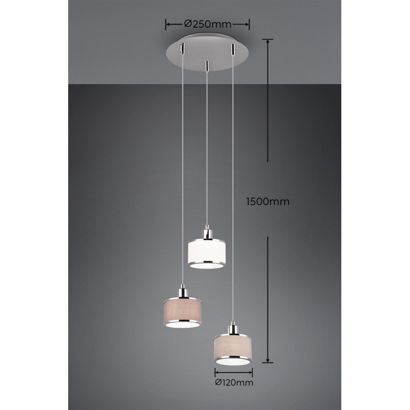 lampa wisząca KAPRUN 311630306 Trio | Sklep z lampami