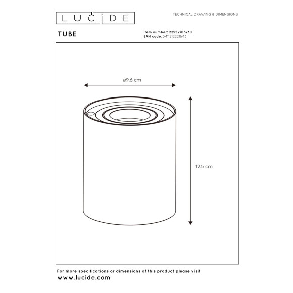 lampa stołowa TUBE 22552/05/30 Lucide | Sklep z lampami lampa stołowa TUBE 22552/05/30 Lucide | Sklep z lampami
