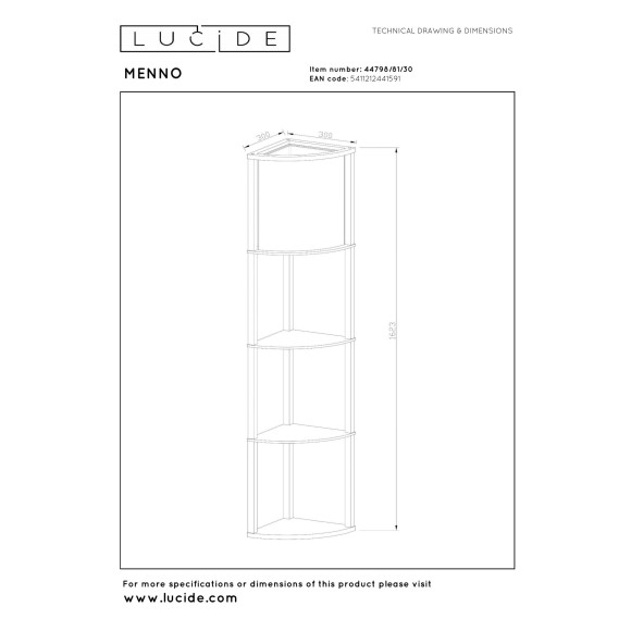 lampa podłogowa MENNO 44798/81/30 Lucide | Sklep z lampami lampa podłogowa MENNO 44798/81/30 Lucide | Sklep z lampami