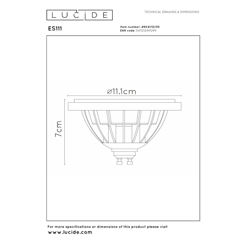lampa LED BULB 49041/12/30 Lucide | Sklep z lampami