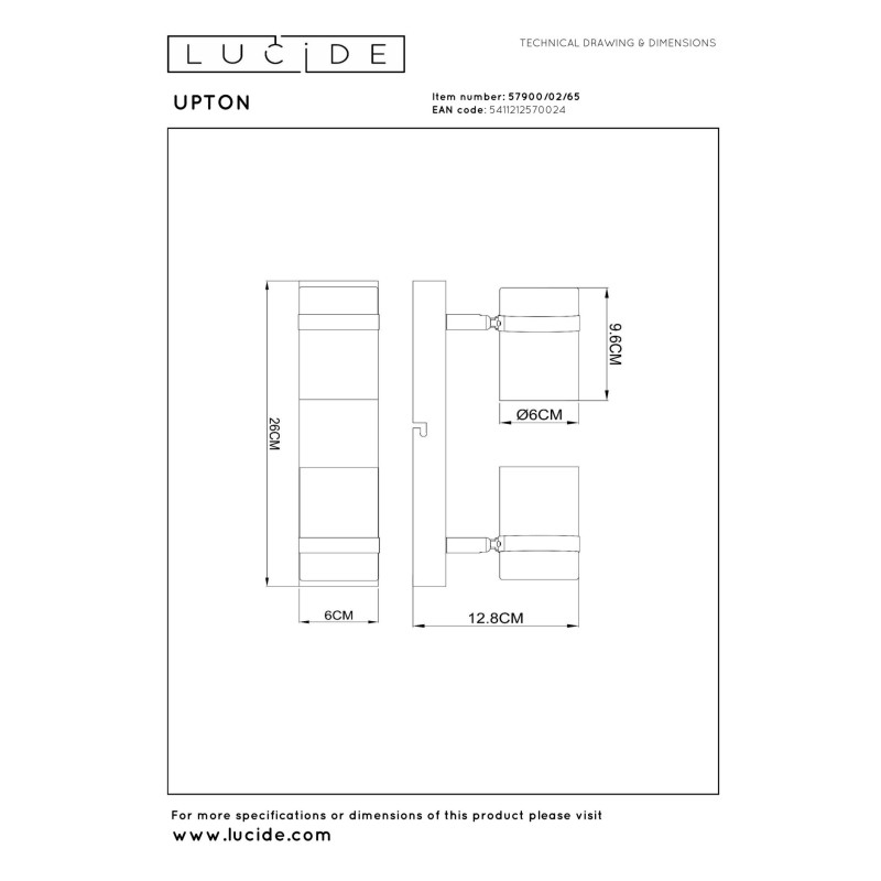lampa sufitowa UPTON 57900/02/65 Lucide | Sklep z lampami lampa sufitowa UPTON 57900/02/65 Lucide | Sklep z lampami