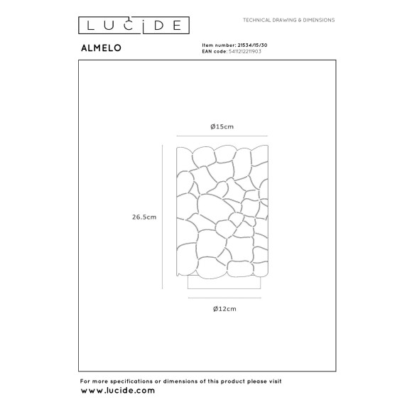 lampa stołowa ALMELO 21534/15/30 Lucide | Sklep z lampami lampa stołowa ALMELO 21534/15/30 Lucide | Sklep z lampami