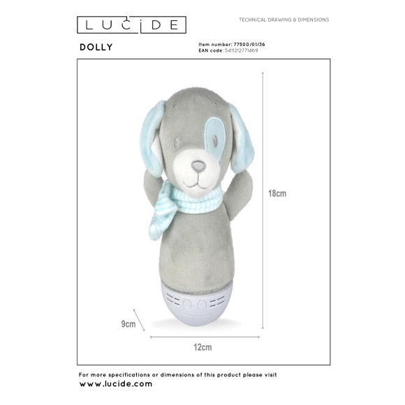 lampa stołowa DOLLY 77500/01/36 Lucide | Sklep z lampami lampa stołowa DOLLY 77500/01/36 Lucide | Sklep z lampami