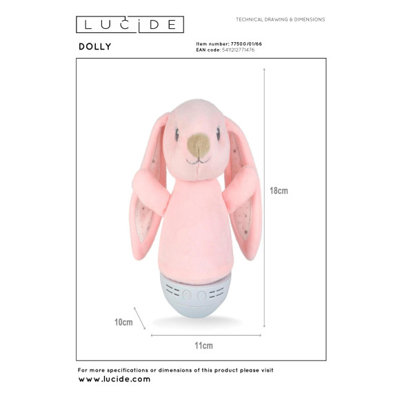 lampa stołowa DOLLY 77500/01/66 Lucide | Sklep z lampami lampa stołowa DOLLY 77500/01/66 Lucide | Sklep z lampami