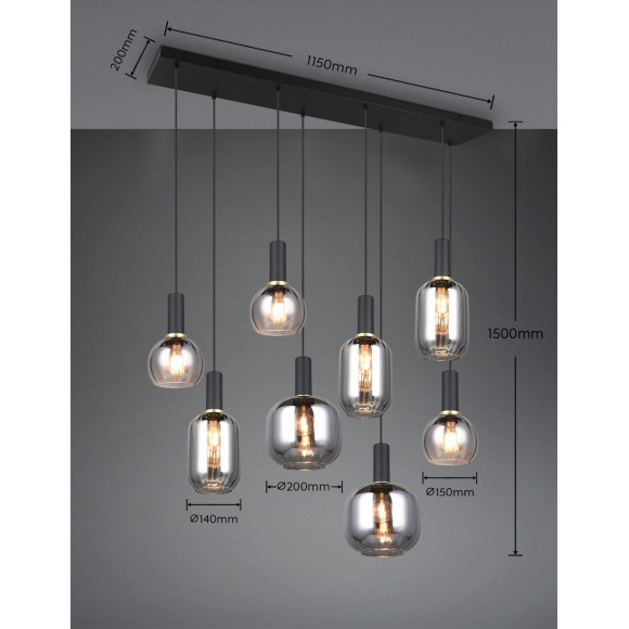 lampa wisząca DIVA 319800832 Trio | Sklep z lampami lampa wisząca DIVA 319800832 Trio | Sklep z lampami