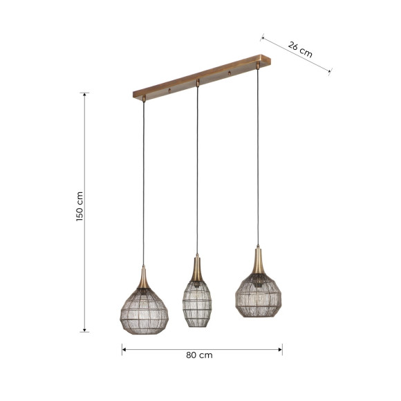 lampa wisząca SORAYA 365400304 Trio | Sklep z lampami
