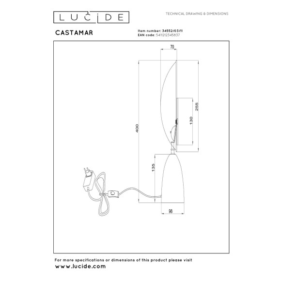 lampa stołowa nan Lucide | Sklep z lampami lampa stołowa nan Lucide | Sklep z lampami