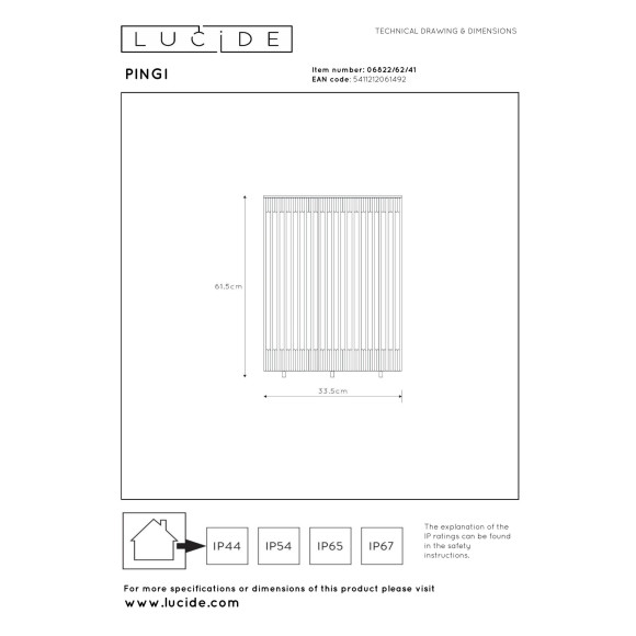lampa stołowa PINGI 06822/62/41 Lucide | Sklep z lampami lampa stołowa PINGI 06822/62/41 Lucide | Sklep z lampami