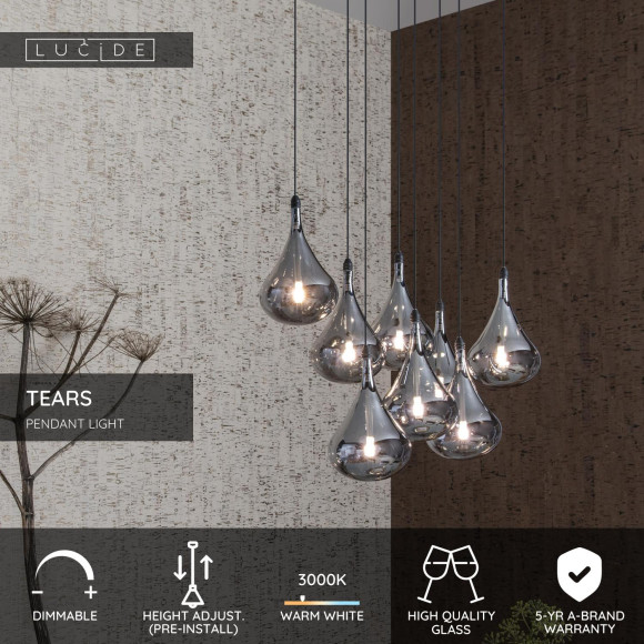 lampa wisząca TEARS 70434/28/30 Lucide | Sklep z lampami