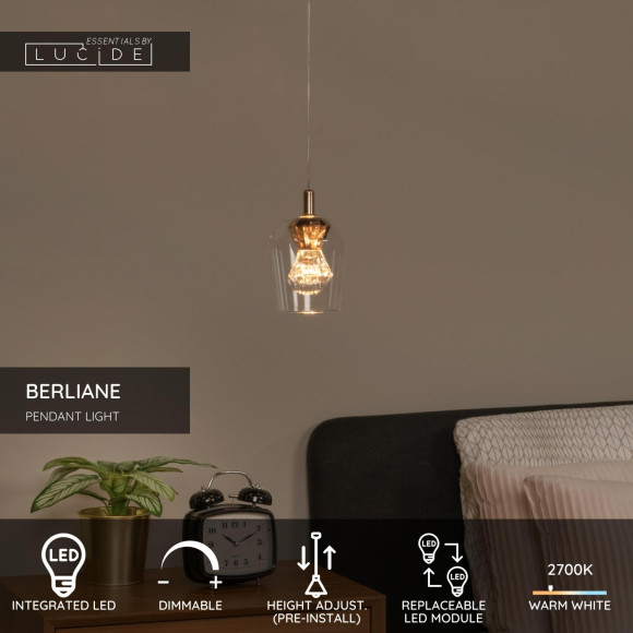 lampa wisząca BERLIANE 00430/04/60 Lucide | Sklep z lampami