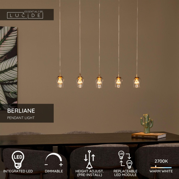 lampa wisząca BERLIANE 00430/20/60 Lucide | Sklep z lampami