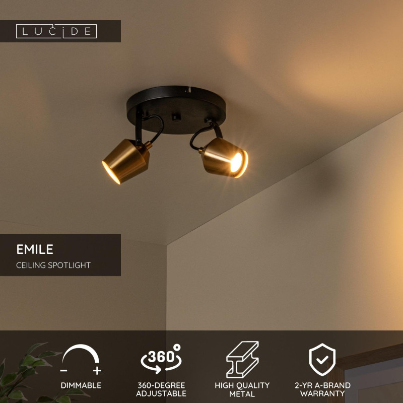 lampa sufitowa EMILE 51901/02/02 Lucide | Sklep z lampami