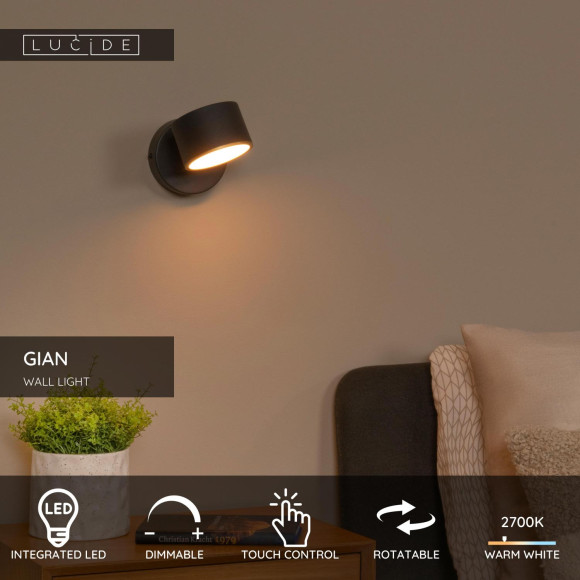 kinkiet GIAN 44217/08/30 Lucide | Sklep z lampami kinkiet GIAN 44217/08/30 Lucide | Sklep z lampami