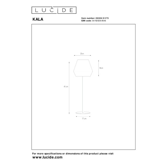 lampa stołowa KALA 06524/01/73 Lucide | Sklep z lampami lampa stołowa KALA 06524/01/73 Lucide | Sklep z lampami