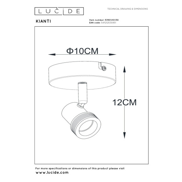 lampa sufitowa KIANTI 53901/01/30 Lucide | Sklep z lampami