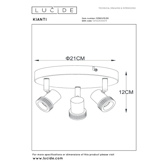 lampa sufitowa KIANTI 53901/13/30 Lucide | Sklep z lampami lampa sufitowa KIANTI 53901/13/30 Lucide | Sklep z lampami