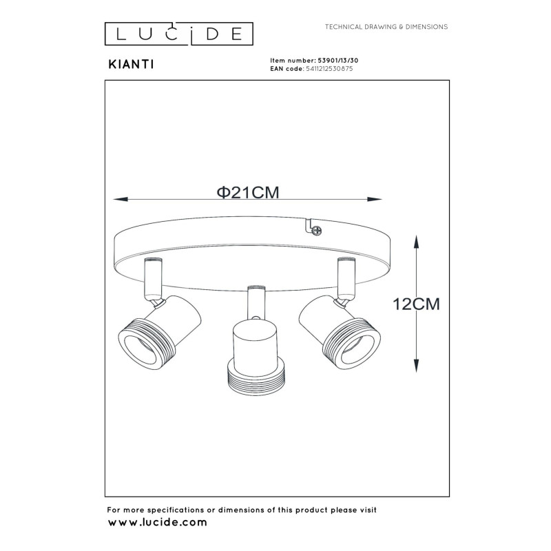 lampa sufitowa KIANTI 53901/13/30 Lucide | Sklep z lampami lampa sufitowa KIANTI 53901/13/30 Lucide | Sklep z lampami
