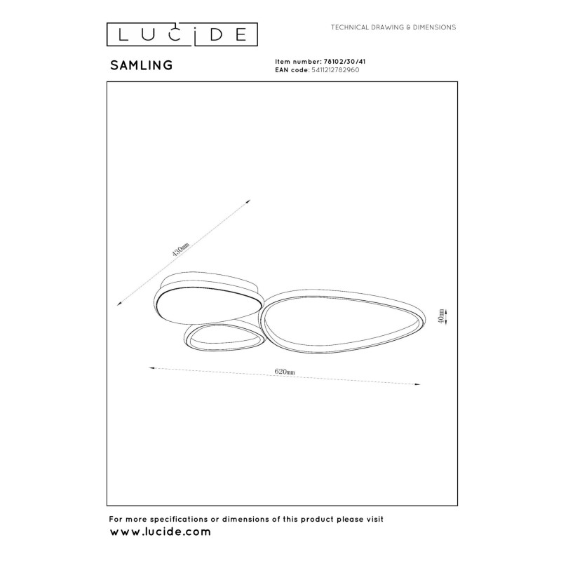 lampa sufitowa SAMLING 78102/30/41 Lucide | Sklep z lampami lampa sufitowa SAMLING 78102/30/41 Lucide | Sklep z lampami