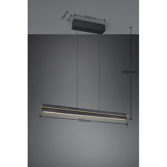 lampa wisząca EMERSON 346710180 Trio | Sklep z lampami