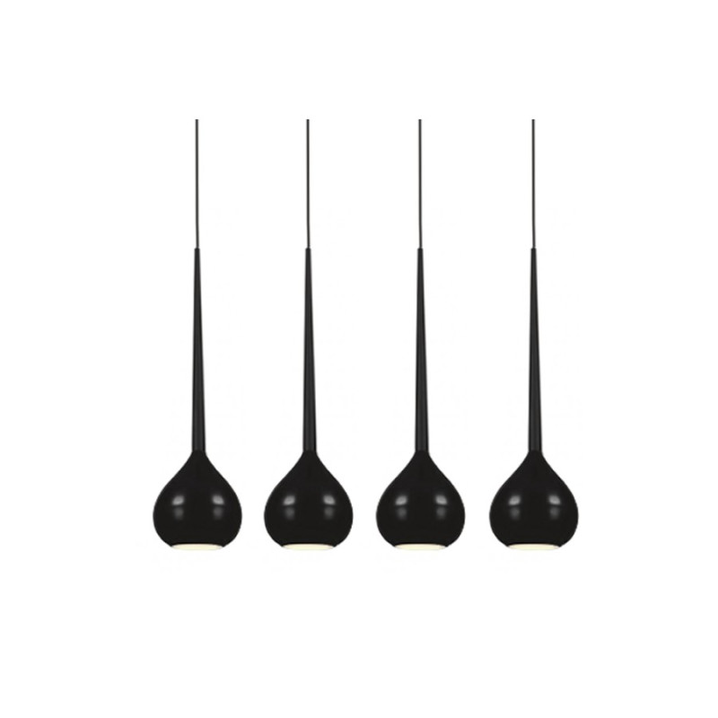 Lampa wisząca Aga 4 Wiszaca Black AZ1067 | Azzardo