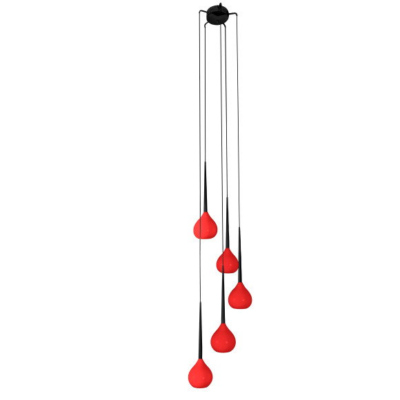 Lampa wisząca Aga 5 Wiszaca Red AZ1072 | Azzardo