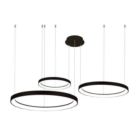 Lampa Agnes Pendant 38+58+78 Dimm Cct Switch Bk AZ5024 | Azzardo