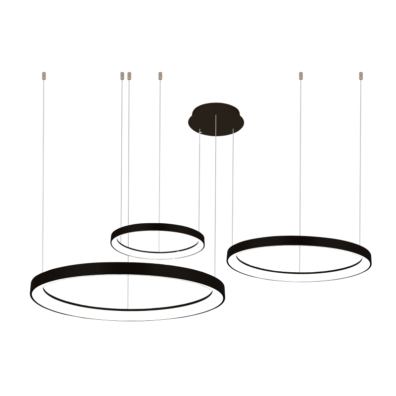 Lampa Agnes Pendant 38+58+78 Dimm Cct Switch Bk AZ5024 | Azzardo